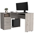 thumbnail image 2 of Light Grey - L-Shaped Design - Craft Room - Offer Ample Work Surface, 2 of 2