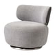 thumbnail image 4 of Silla giratoria tipo barril BLESIY moderna 360 grados gris, 4 of 8