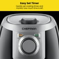 thumbnail image 5 of Chefman Turbo-Fry Air Fryer with Adjustable Temp Control, 2 Qt Capacity, Black, 5 of 8