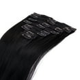 thumbnail image 2 of LELINTA 8pcs 14" 16" 18" 20" 22" Clip in Hair Extensions Remy Human Hair Women Silky Straight Human Hair Extensions 18 Clips, 2 of 8