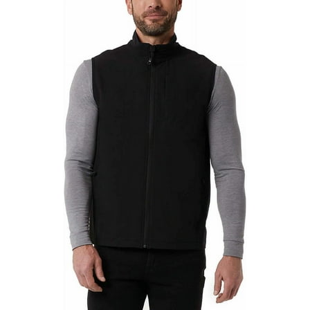 32 Degrees Heat Mens Midweight Tech Vest (US, Alpha, Medium, Regular, Regular, Black)