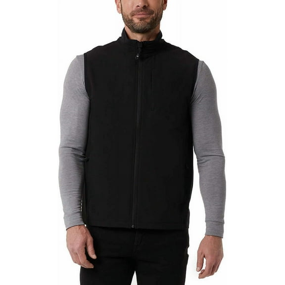 32 Degrees Heat Mens Midweight Tech Vest (US, Alpha, Medium, Regular, Regular, Black)