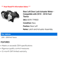 thumbnail image 2 of Rear Left Door Lock Actuator Motor - Compatible with 2010 - 2018 Ford Taurus 2011 2012 2013 2014 2015 2016 2017, 2 of 2
