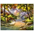 thumbnail image 1 of Amdohai 12x16 Inch DIY Oil Painting on Canvas Paint by Number, 1 of 7