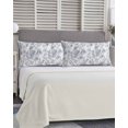thumbnail image 5 of Watercolor Grey Floral Pillow Covers King Size, Gray Ombre Botanical Summer Soft Bed Throw Pillowcases Breathable Cooling Long Lumbar Body Pillow Sham Cover for Bed Sofa 20''x40'', 5 of 7