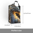 thumbnail image 2 of Salouo Golden White Fire Dragon for Dirty Clothes Hamper,Extra Large Hamper Basket Bin 1-Pack Big Laundry Baskets with Handles Laundry Hampers Fits for Bedroom & Living Room, 2 of 5