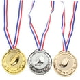 thumbnail image 5 of HEMOTON  3 Pcs Sports Medal Hanger Gold Silver Bronze Medals Award Father Child, 5 of 8
