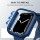 thumbnail image 3 of [2 Pack] Compatible for Apple Watch Case Series 7 45mm，Hard PC Edge Bumper Case Protective Cover Frame Compatible for iWatch Series 7 45mm, 3 of 5
