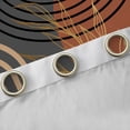 thumbnail image 4 of Homewish Geometric Stripes Circle Blackout Curtains Set of 2 (52x84 Each) for Female Men Teens,Vintage Aesthetic Window Curtains,Botanical Plants Leaves Curtains and Drapes,Breathable Home Decor, 4 of 6