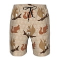 thumbnail image 3 of Fotbe Cartoon Squirrel Trajes de Baño Estampados para Hombre, Shorts de Verano de Secado Rápido, Ropa de Playa, Bañadores-Large, 3 of 6