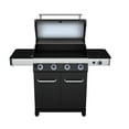 thumbnail image 2 of Monument Grills Porcelain 4 Burner Propane Gas Grill with USB LED Light, Black, 2 of 10