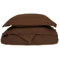 thumbnail image 1 of Microfiber King/ California King Duvet Cover Set Solid  Mocha, 1 of 1