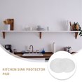 thumbnail image 3 of BESTYASH Kitchen Sink Mat 4Pcs Draining Mat For Kitchen Sink Rubber White 11.8X11.8in, 3 of 8