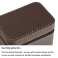 thumbnail image 2 of Advancent Joyero Caja de almacenamiento Soporte de exhibición Cuero de PU Mano de obra fina Ahorro de espacio Suministros para el hogar Cajas de Almacenamiento y organización del hogar Café, 2 of 6