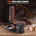 thumbnail image 4 of NEILA Belt Sander - 1/2HP Motor with 4" x 36" Sanding Belt and 6" Sanding Disc, Powerful Woodworking Sander with Bench Mount and Cast Iron Base, 4 of 8