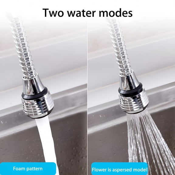 HIBIBUD Flexible Kitchen Faucet Sprayer,Water Sprayer Extender Attachment 360° Rotating Lengthen Sprayer Hose,Faucet Aerator Water Saving Tap Aerator Faucet Extension Attachment for Sink Bathtub