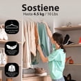 thumbnail image 3 of MAGMALIFE 50 Ganchos para Ropa de Terciopelo, Gancho Dorado Giratorio de 360 Grados, Adecuado para Todo Tipo de Ropa, Antideslizante (Azul), 3 of 6