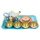 thumbnail image 3 of FELTECHELECTR 1 juego de té de hojalata para cumpleaños, juego de té de la tarde, juego de cocina para niñas, juguete de té, 3 of 7