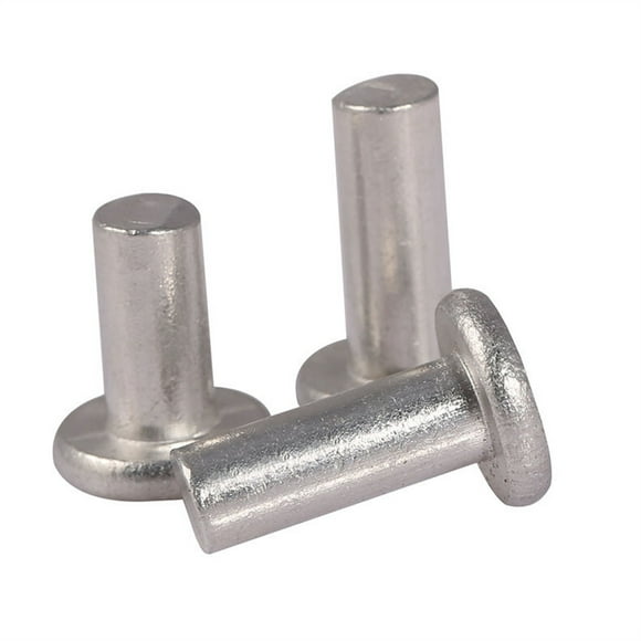 M2 M2.5 M3 M4 M5 M6 Aluminium Solid Rivets AL Knock Flat Head Rivet GB109 ,Strong Fixing Force