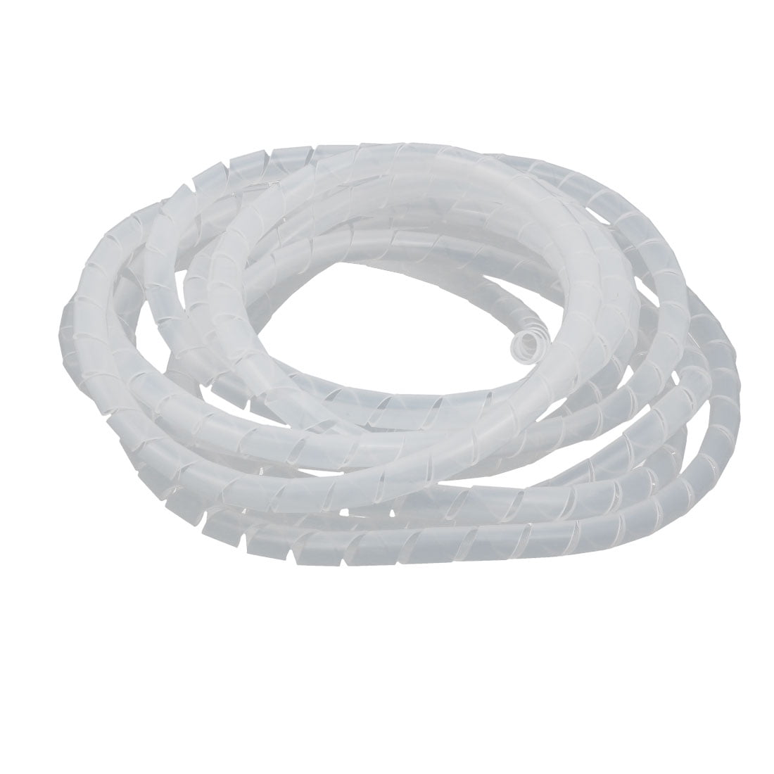 8mm Diameter Flexible Spiral Tube Cable Wire Wrap Manage Cord Clear 2 ...