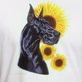 thumbnail image 3 of CafePress - C Blk Sunflower Fitted T Shirt - Fitted T-Shirt, Vintage Fit Soft Cotton Tee, 3 of 4