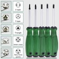 thumbnail image 2 of Jeu de Tournevis 5pc - Acier au Chrome Vanadium avec Embouts Magnétiques - Comprend U Y Triangle Croisé Intérieur, 2 of 5