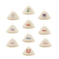 thumbnail image 2 of 1 gorro de ducha de fieltro de lana bordado para sauna, baño, casa de baño. A, 2 of 7