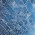 thumbnail image 1 of Ahgly Company Machine Washable Indoor Square Transitional Crystal Blue Area Rugs, 5' Square, 1 of 7