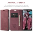 thumbnail image 2 of Feishell Slim Wallet Phone Case for Samsung Galaxy A23 4G 6.6 Inch,Premium PU Leather Magnetic Closure Folio ID Credit Card Slots Shockproof Protective Flip Kickstand Phone Cover,Winered, 2 of 11