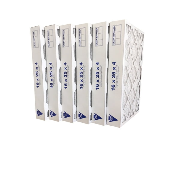 United Filter 16x25x4 MERV 11 Pleated HVAC AC Furnace Air Filters (6 Pack)