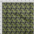 thumbnail image 4 of oneOone Cotton Cambric Light Green Fabric Tropical Abstract Leaf With Animal Craft Projects Decor Fabric Printed By The Yard 42 Inch Wide, 4 of 4