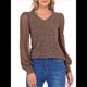 thumbnail image 1 of Blusas de Encaje de Larga para Mujer, Suéteres de Cuello en V A para Otoño 2025, Atuendos Elegantes e Informales de Invierno Marrón Oscuro XL, 1 of 8