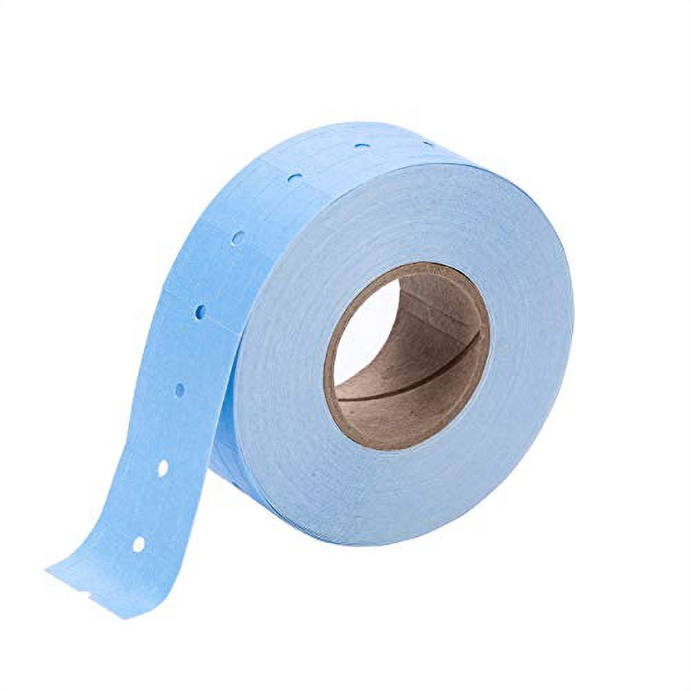 Perco 1 Line Blue Labels - 1 Sleeve, 8,000 Blank Pricing Labels for Perco 1 Line Price and Date Guns