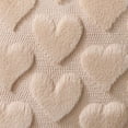 thumbnail image 4 of Valentines Pillow Covers 20x20 inch Set of 2 Valentines Day Decoration Beige Heart Soft Plush Faux Fur Jacquard Throw Pillows for Bedroom Sofa Holiday Festivals Home Decor, 4 of 13