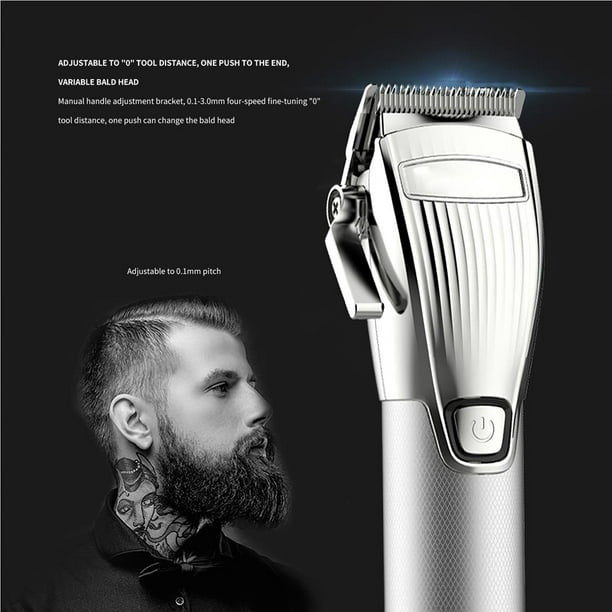 Professional Hair Clipper Cordless Hair Beard Trimmer Precision Metal Hair Shaver LCD Batter 0.1-3mm Adjustable Low Noise Rechargeable For Hair Beard - Walmart.com