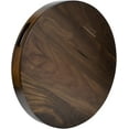 thumbnail image 5 of KINGCRAFT 18 x 18 inches Large Round Ottoman Table Tray Wooden Solid Serving Tray with Handle Black Walnut Circle Platter Decorative Tray for Oversized Ottoman Home Breakfast in Bed Tea Coffee, 5 of 6