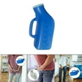 thumbnail image 5 of Gazechimp Urinal Bottle Male Urinals Portable Urine Bottle with Lid 1200ml Pee Bottles for Men Blue, 5 of 7