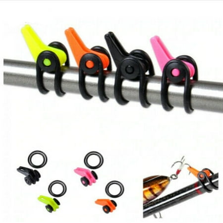 

SPRING PARK 10 Set Adjustable Fishing Rod Pole Hook Keeper Lure Bait Safety Fishing Holder Tackle