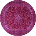 thumbnail image 1 of Ahgly Company Indoor Round Persian Pink Traditional Area Rugs, 7' Round, 1 of 4