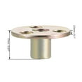 thumbnail image 3 of 10Pcs M10x37x2.5mm Brad Hole Tee Nut Carbon Steel Round Screw-In T-Nut, 3 of 4