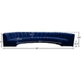 thumbnail image 4 of Meridian Furniture Infinity Navy Velvet 7pc. Modular Sectional, 4 of 4