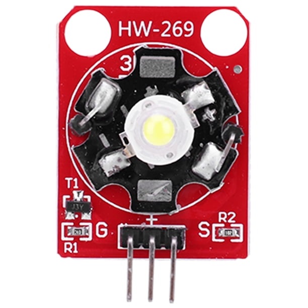 Módulo LED RGB de alta potencia Likrtyny para Placa de Módulo LED Arduino 3W con Chasis PCB