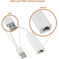thumbnail image 3 of USB Ethernet (LAN) Network Adapter Compatible with Laptop, Computers and All USB 2.0 Compatible Devices Including Windows 10/8.1/8 / 7 / Vista/XP, 3 of 5