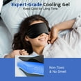 thumbnail image 6 of Cooling Eye Mask 2 Packs - Reusable Gel Ice Pack for Dark Circles, Swelling Relief Adjustable Band (Black Blue), 6 of 7