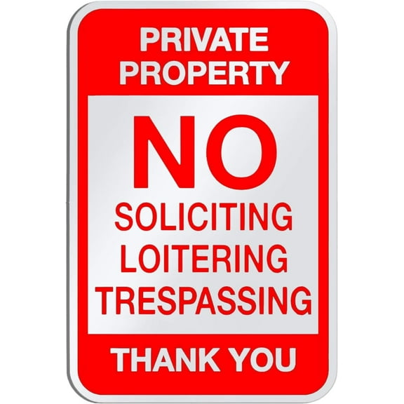 Dead End Private Property No Trespassing Sign - 12 x 18 Warning Sign. A Real Sign. 10 Year 3M Warranty