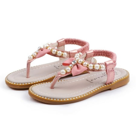 

ãYilirongyummã Baby Shoes Kids Pearl Summer Baby Boeknot Shoes Sandals Princess Girl s Baby Shoes