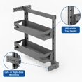 Wire Pull Out Racks VADANIA Narrow Pull Out Cabinet Organizer, For 10