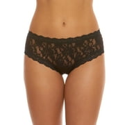 Hanky Panky Signature Lace Keyhole Cheeky Hipster, Black, Medium