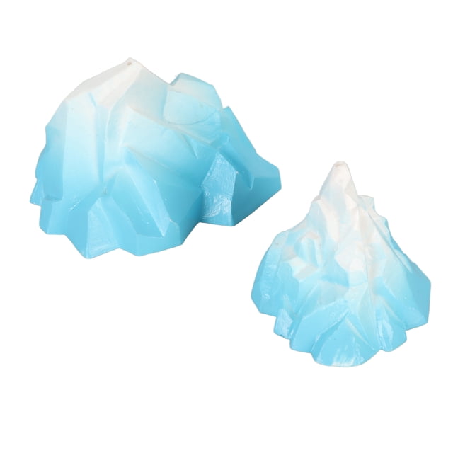 Decoración de iceberg Bling Bling para Acuario 2 piezas