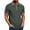 Green, variant on ZRGHAOYLQ Color Block Henley Shirts for Men Plus Size Mens Big and Tall Muscle Shirt Business Casual Turndown Collar Tops Plus Size Short Sleeve Tshirts